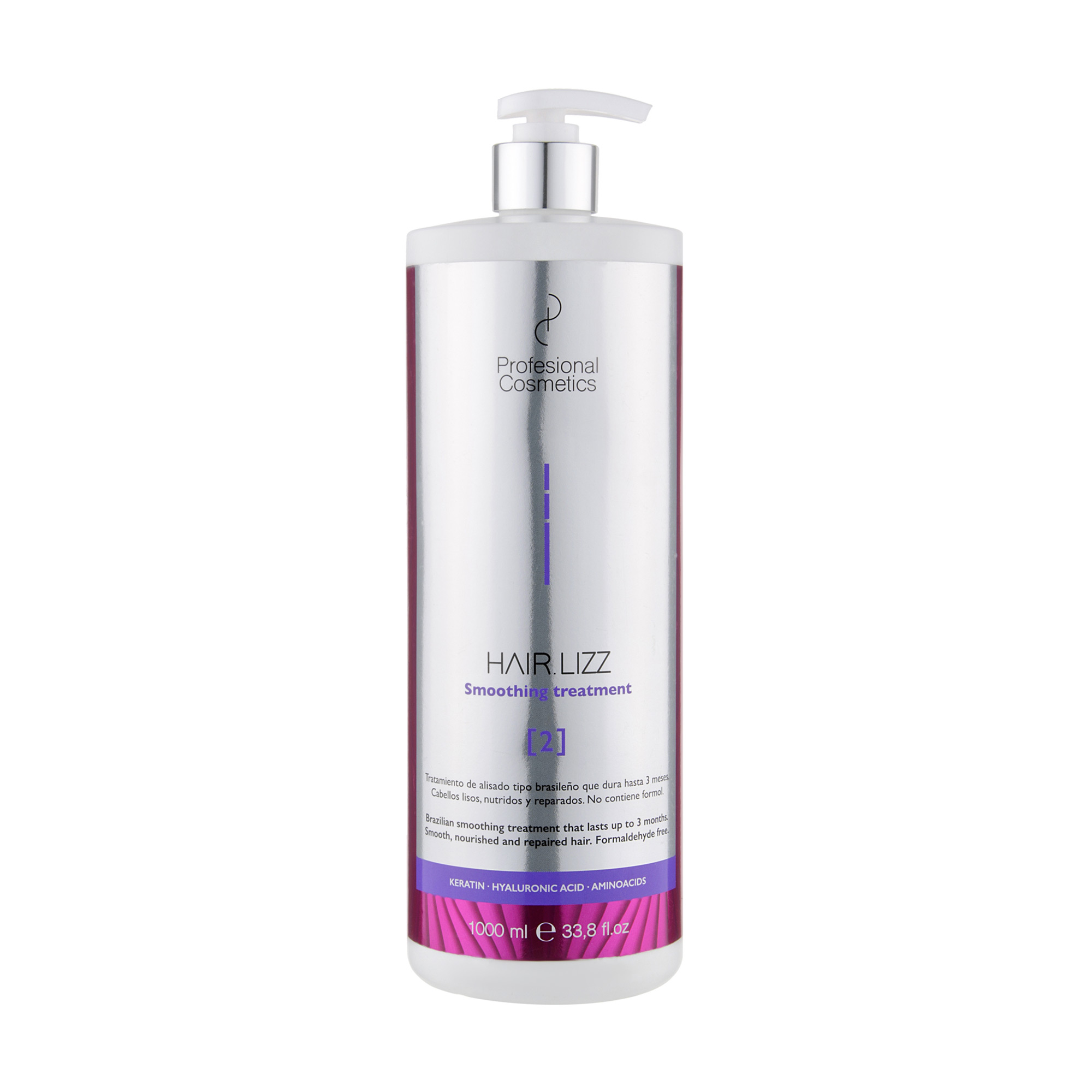 Уцінка! Вирівнювальний препарат для волосся Profesional Cosmetics Hair.Lizz Smoothing Treatment, 1 л